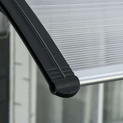 Front Door Canopy, Outdoor Awning, 300 x 100cm Rain Shelter Clear 300x100