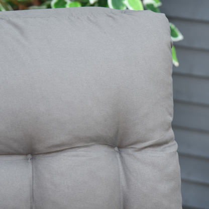 Outsunny 2 PCS Reclining Zero Gravity Chair Folding Lounger Cushion Dark Grey