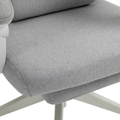 Ergonomic Home Office Chair 360 Swivel with Footrest Height Adjustable Grey