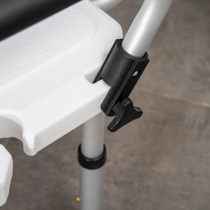 Adjustable Shower Stool with Suction Foot Pads for Elderly Disabled