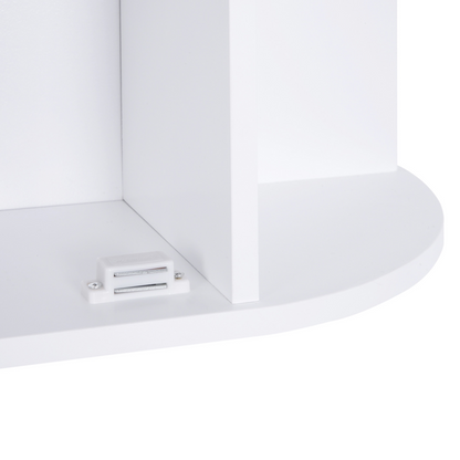 Wall Mounted Bathroom Cabinet w/ Mirror Single Door Storage Shelves HOMCOM