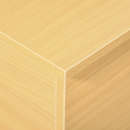 Storage Box Chest  Lid Spacious Collect Cabinet Chipboard -Burlywood