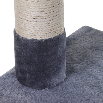 Cat Tree Scratching Posts  Natural Sisal Hammock Bed Kitty Activity Center 70Hcm