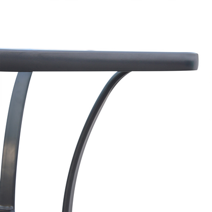 Square Glass Bistro Table Bar Dining Kitchen Breakfast Party Table 68.5x84 cm