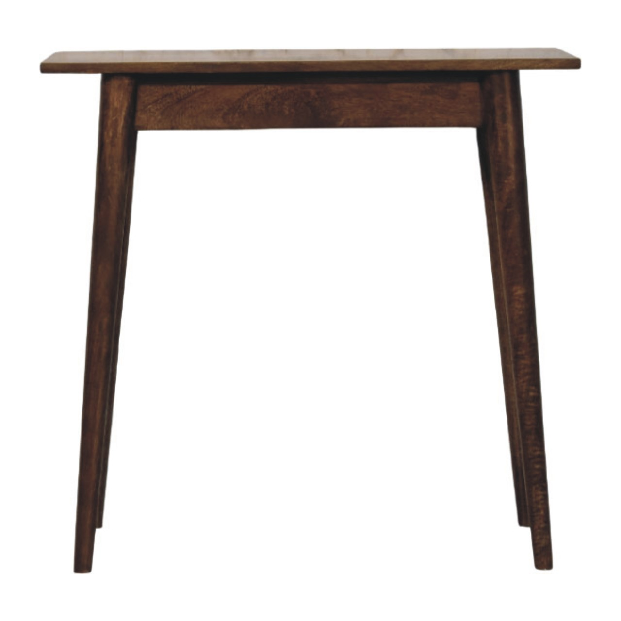 Artisan Furniture Solid Wood Nordic Writing Desk in Classic Grey, 1 Drawer, Brown