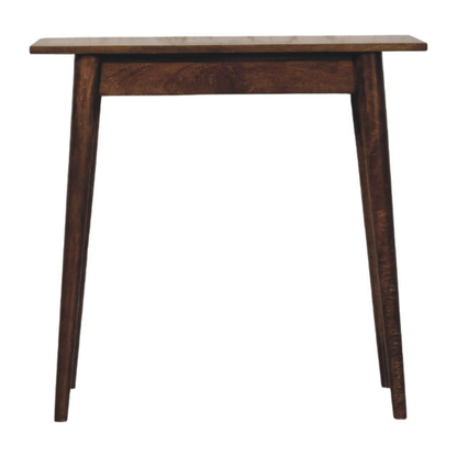 Artisan Furniture Solid Wood Nordic Writing Desk in Classic Grey, 1 Drawer, Brown