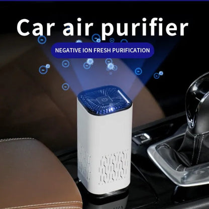 Portable Car Air Purifier - Negative Ion Generator | Remove Smoke, Dust & Odors for Home & Car