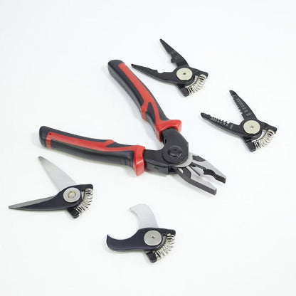 Versatile Plier with 5 Interchangeable Heads