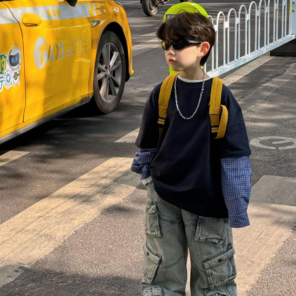 Spring New All-matching Work Clothes Children's Trousers