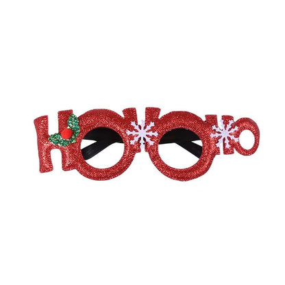 2025Golden Glasses Christmas Day Party Decoration