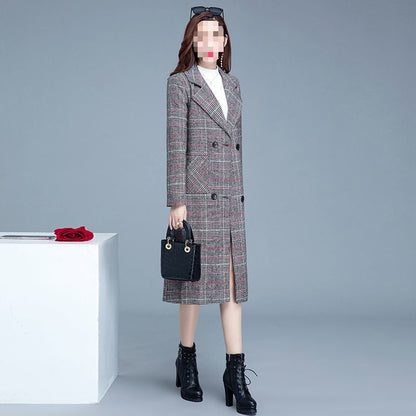 New Mid-length Slim Temperament Fashion Style Children's Woolen Coat