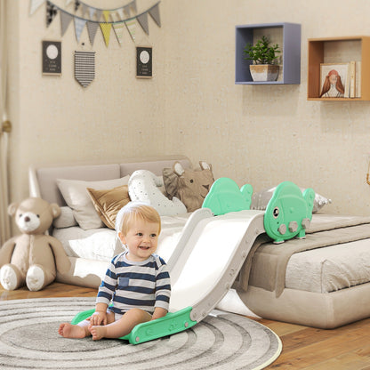 AIYAPLAY Kids Sofa Slide with 130cm Extended Length, HDPE Toddler Slide for Sofa, Bed, Stairs, Easy Assemble & Storage, Green