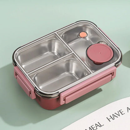 850ml Portable Lunch Boxes for Children Adults Thermo Soup Bento Box Stainless Steel Insulated Heating Food Storage Container