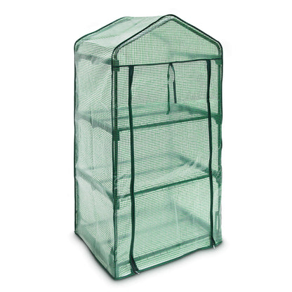Relaxdays Greenhouse 3 Levels Tear-Resistant Growth Support for Plants, Levels Each of 60 x 46 cm (23.6 x 18.1 in)