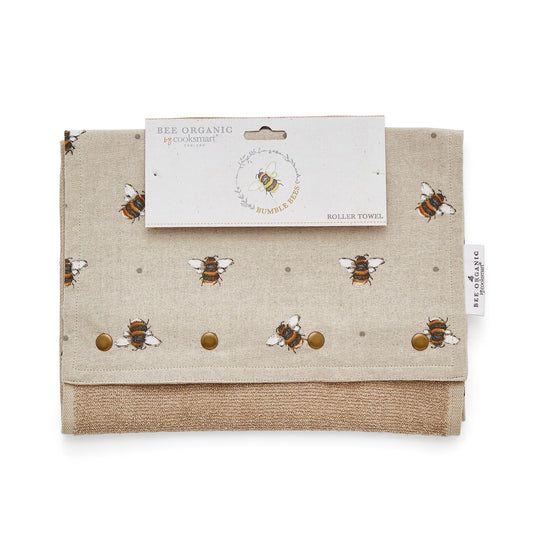 Cooksmart British Designed Roller Towel | Roller Towel for Bathroom or Kitchen | Roller Towels Bumble Bees