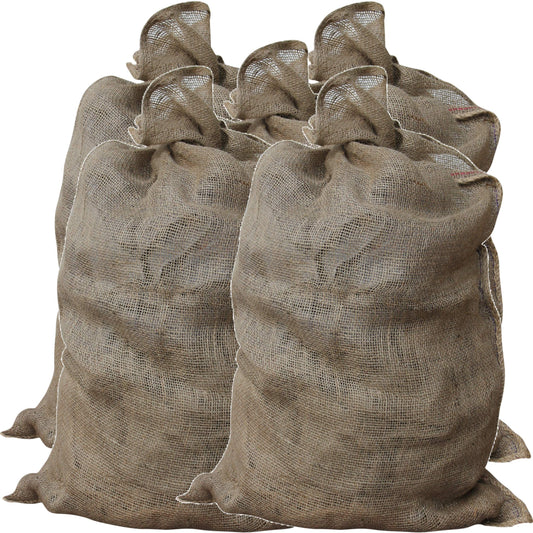 GardenMate Pack of 15 Universal large Hessian Jute Sacks - Each bag 105x60 cm - Large hessian bags made of 200gsm fabric - Burlap sack suitable for