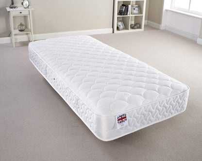 Bed Centre Luxury Quilted Comfort Bonnell Sprung Foam Mattress (4FT6 Double)