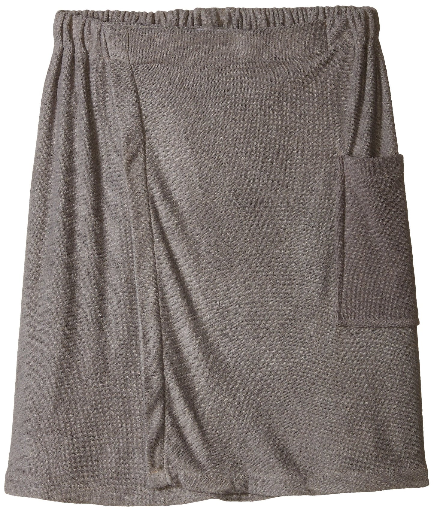 DII Men's Adjustable Microfiber Shower Wrap For Saunas, College Dorms, Pools, Gyms, Beaches, Locker Rooms, & Bathroom, 54 x 20 - Gray