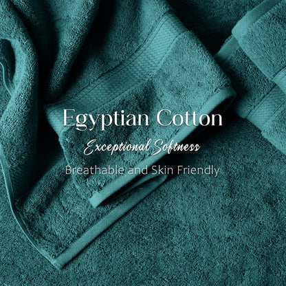 Home City, 100% Cotton, Towel Set, Teal - Towel