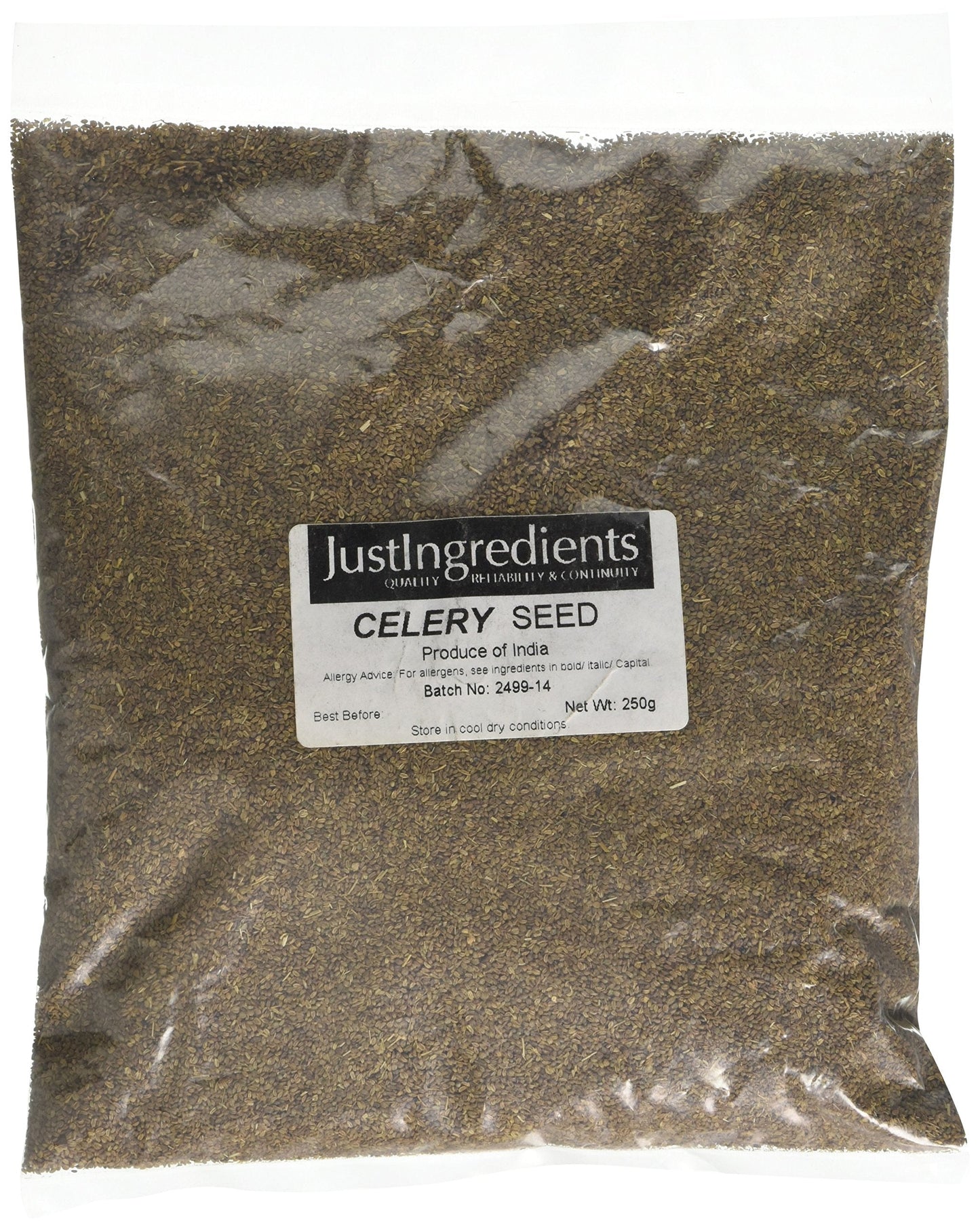 JustIngredients Essentials Celery Seeds, 250 g - Pack of 5