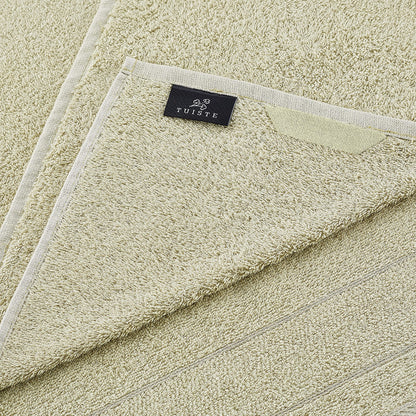 Tuiste Terry Towel Hand Towel Set Green Sage Green | 2 x Hand Towels, 2 x Guest Towels, 2 x Bath Towels Set | 100% Cotton Hand Towel Set 6 Pieces