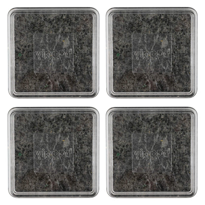 haggiy Anti-Slip Furniture Coasters - transparent, 60x60mm (4 Pcs)