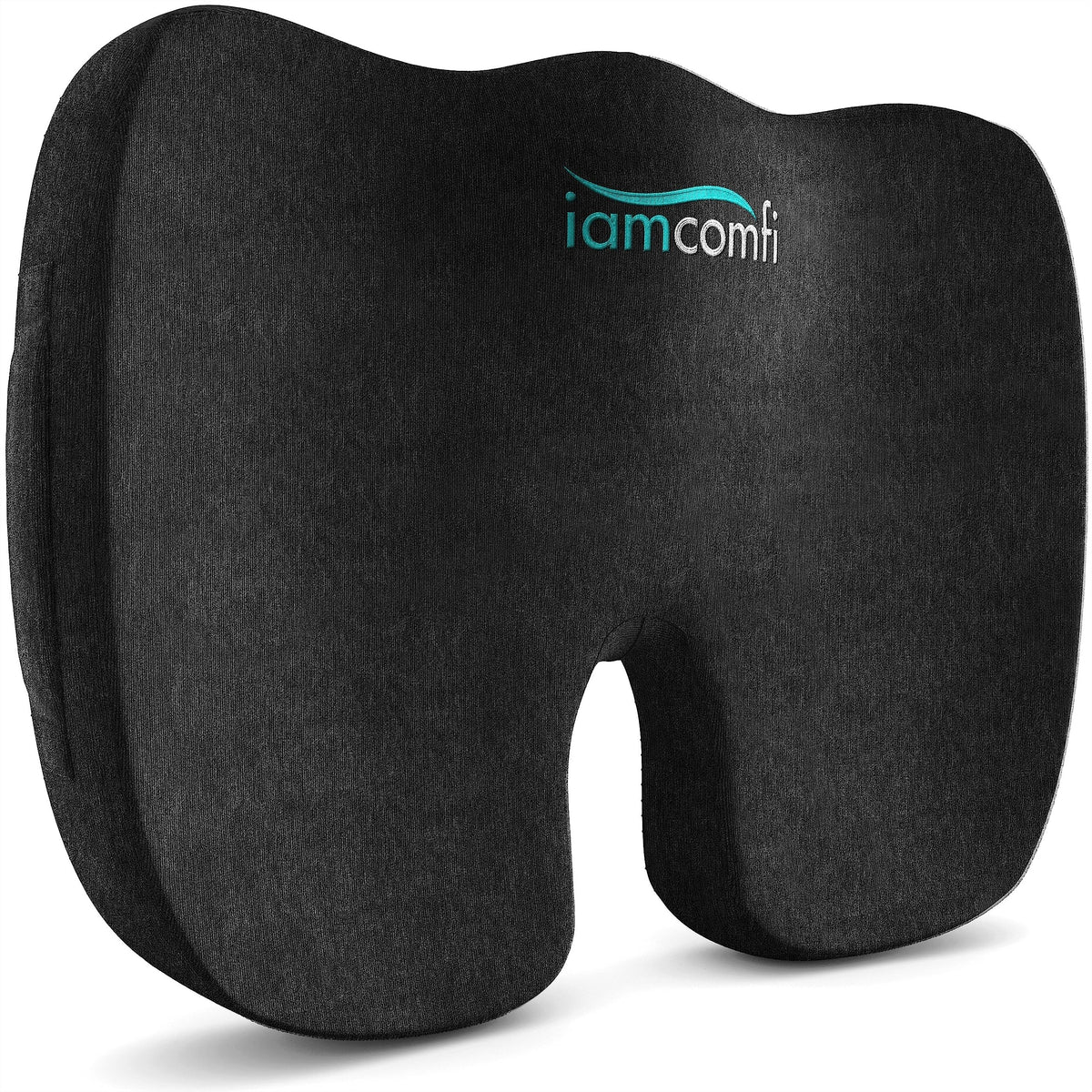 iamcomfi Coccyx Cushion for Tailbone Pain Relief – Firm Hardness - Memory Foam Sciatica Pillow for Back, Hip & Coccyx Pain