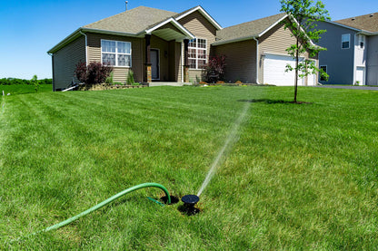 Rain Bird LG3HE In-Ground Impact Sprinkler with Click-N-Go Hose Connect, Green/Black
