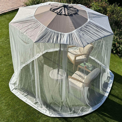 Mosquito Net for Umbrella 7.5 FT | Large Sizes & Fabric Designed for Outdoors | Insect House Screen Netting for Patio, Porch & Garden Terrace |