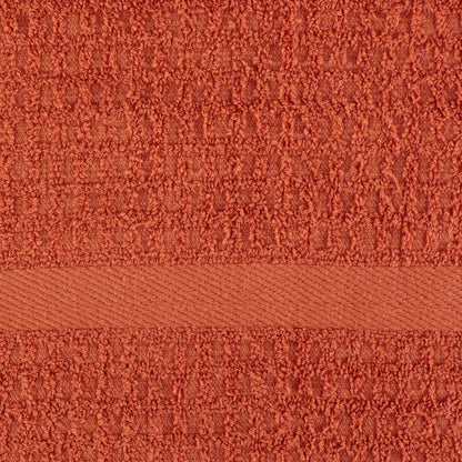 DII Waffle Terry Collection, Cotton, Spice, 15x26