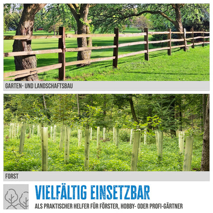 G?de GH 150 Hand Earth Drill (Total Length 104 cm, Diameter 15 cm, for Setting Fence Posts, Planting etc., Non-Slip Handles, Large Metal Cross Handle