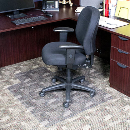 Dimex Office Chair Mat for Low Pile Carpet with Lip, 36" x 48", Clear
