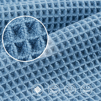 POLYTE 430 GSM Microfibre Quick Dry Waffle Bath Towel, 76.2x152.4 cm