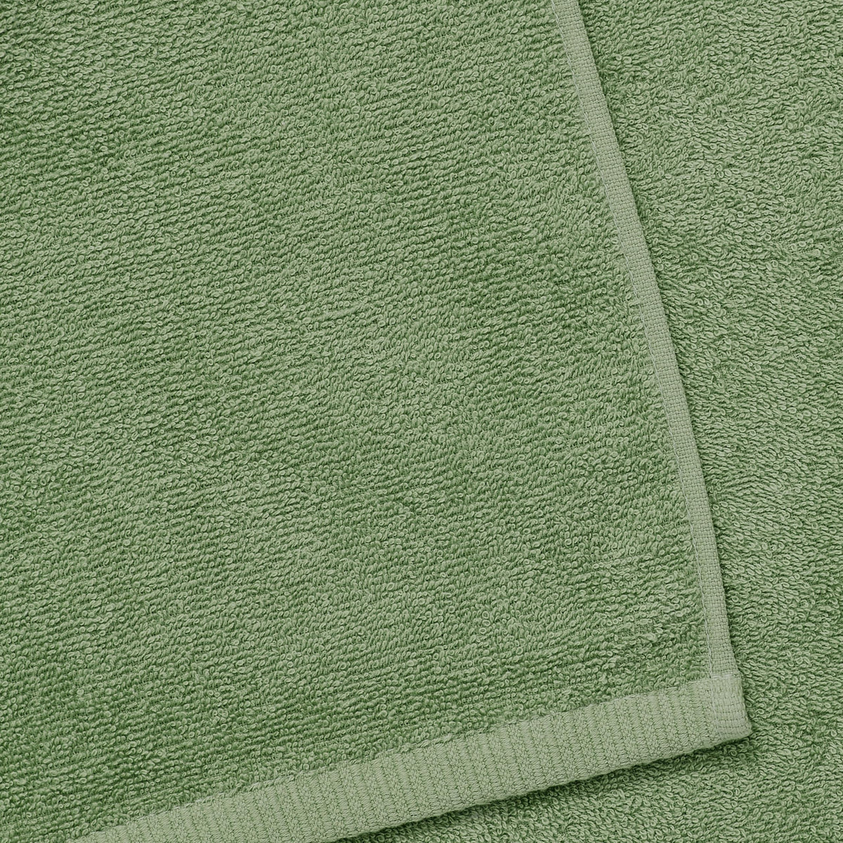 Catherine Lansfield Quick Dry Cotton 90x140cm Bath Sheet Sage Green