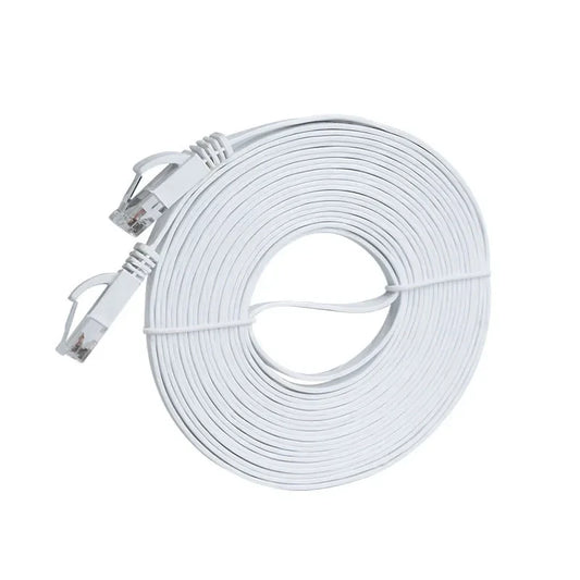 0.3m 0.5m 1m 5m 10m 20m 30m Cat 6 Flat Ethernet Cable UTP 1000M Network for Laptop Router PC Router PS5 PC 4 3 Xbox Modem