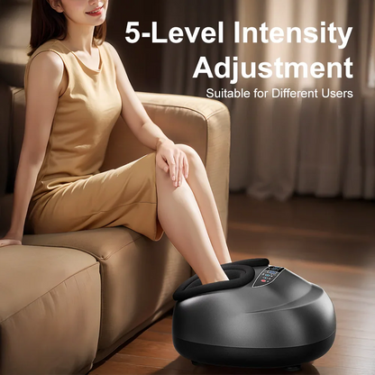 Electric Smart Foot Massager 5-Level Strength Fully Automatic Wrap Airbag Soothing Shiatsu Foot Massager With Remote Control