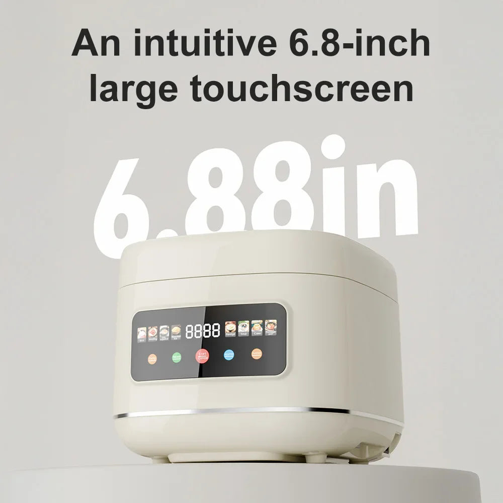 5L Electric Rice Cooker Multi-functional with Steamer Non-Stick Inner Pot 1000W 24H Keep Warm LCD Display for Home Kitchen