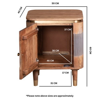 Berkley Acacia Wood Bedside Table