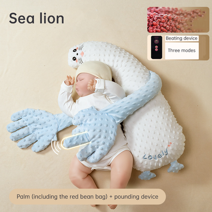 Babycare Soothing Sleep Aid: Anti-Moros Reflex Pillow and Patting Toy