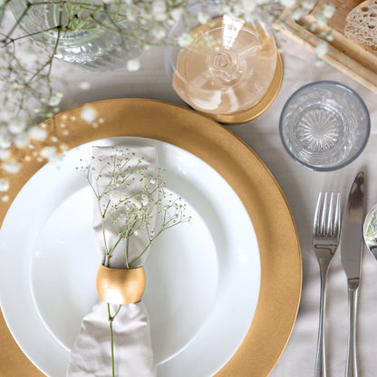 18pc Metallic Charger Plates Set