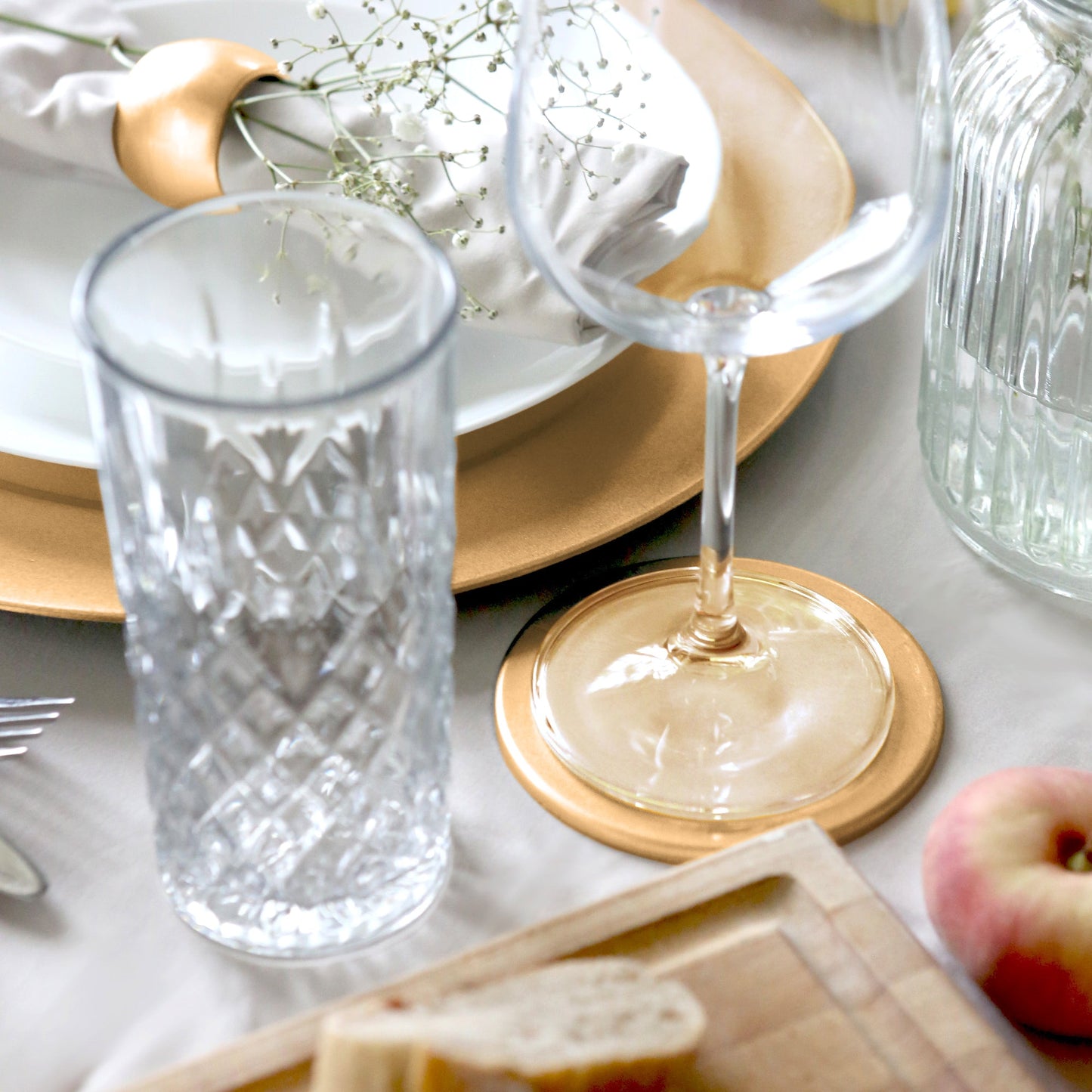 12pc Metallic Charger Plates Set