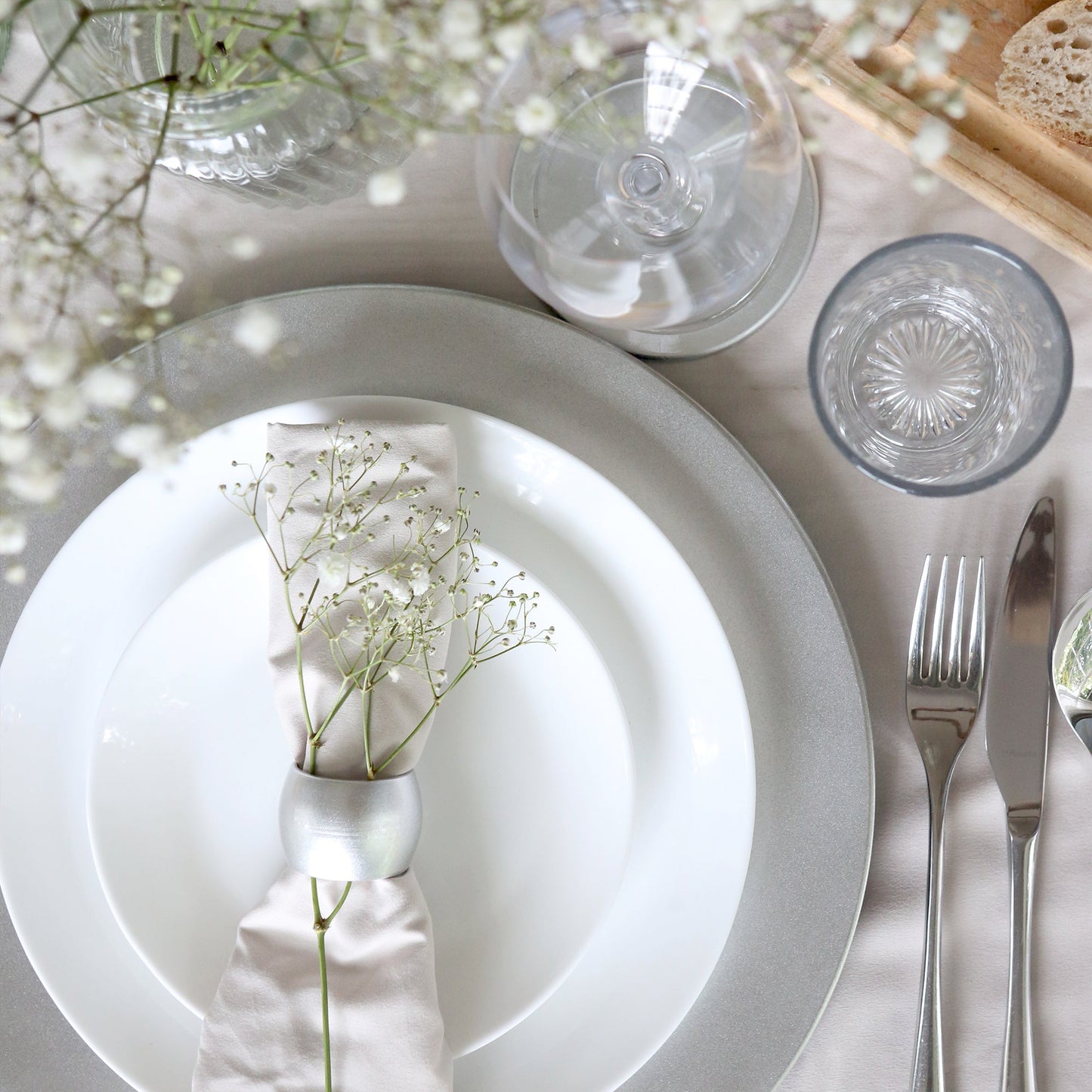 18pc Metallic Charger Plates Set