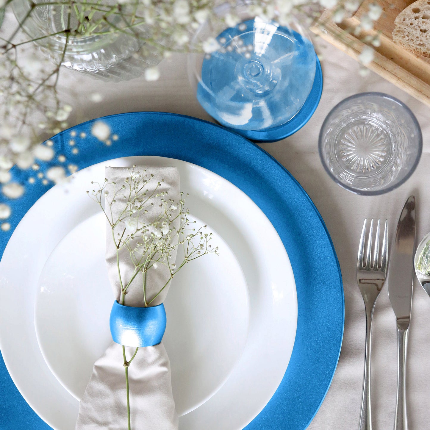 18pc Metallic Charger Plates Set