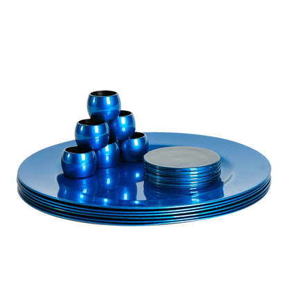 18pc Metallic Charger Plates Set