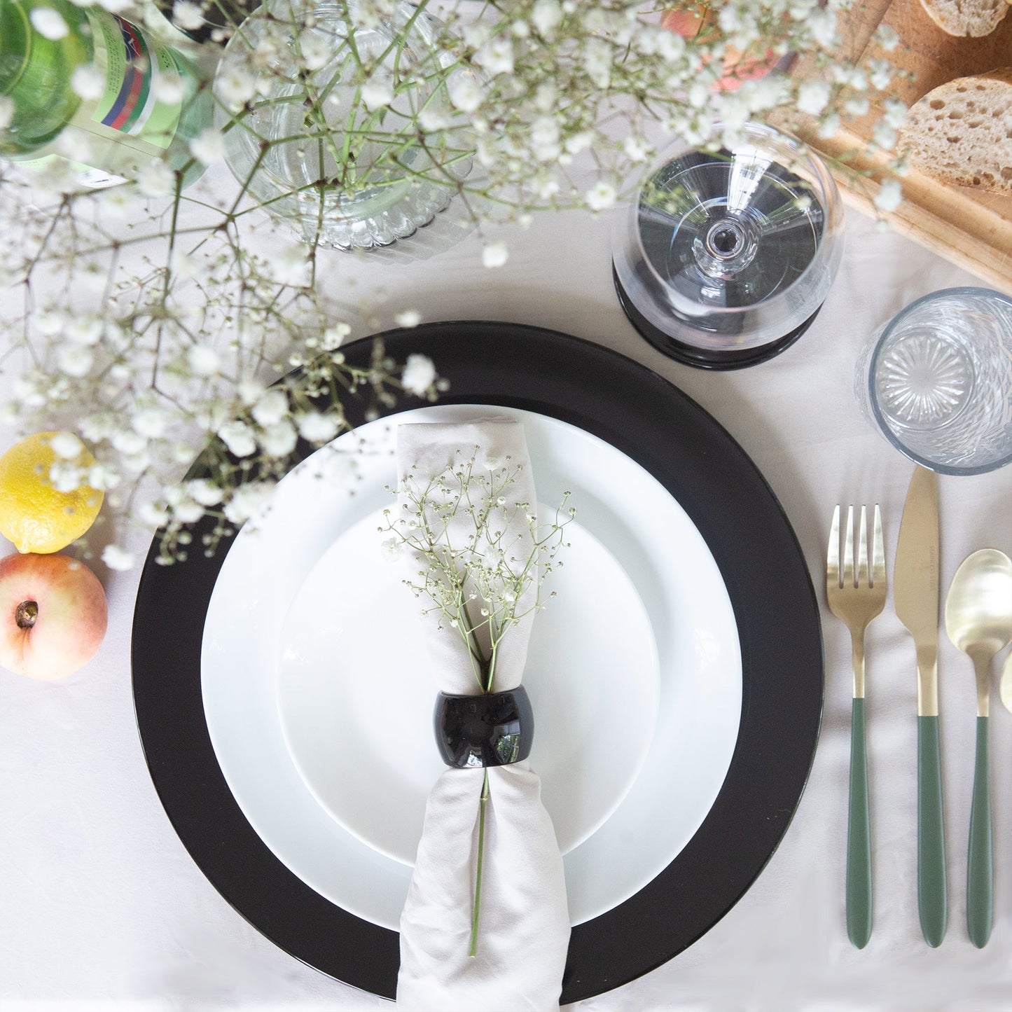 18pc Metallic Charger Plates Set