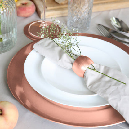 12pc Metallic Charger Plates Set