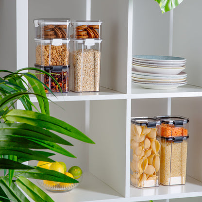 8pc Airtight Plastic Food Storage Containers Set