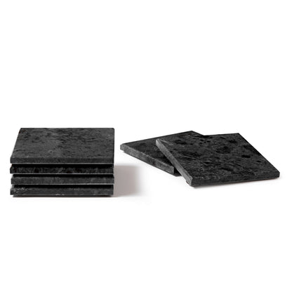 Square Marble Coasters - Pack of Six