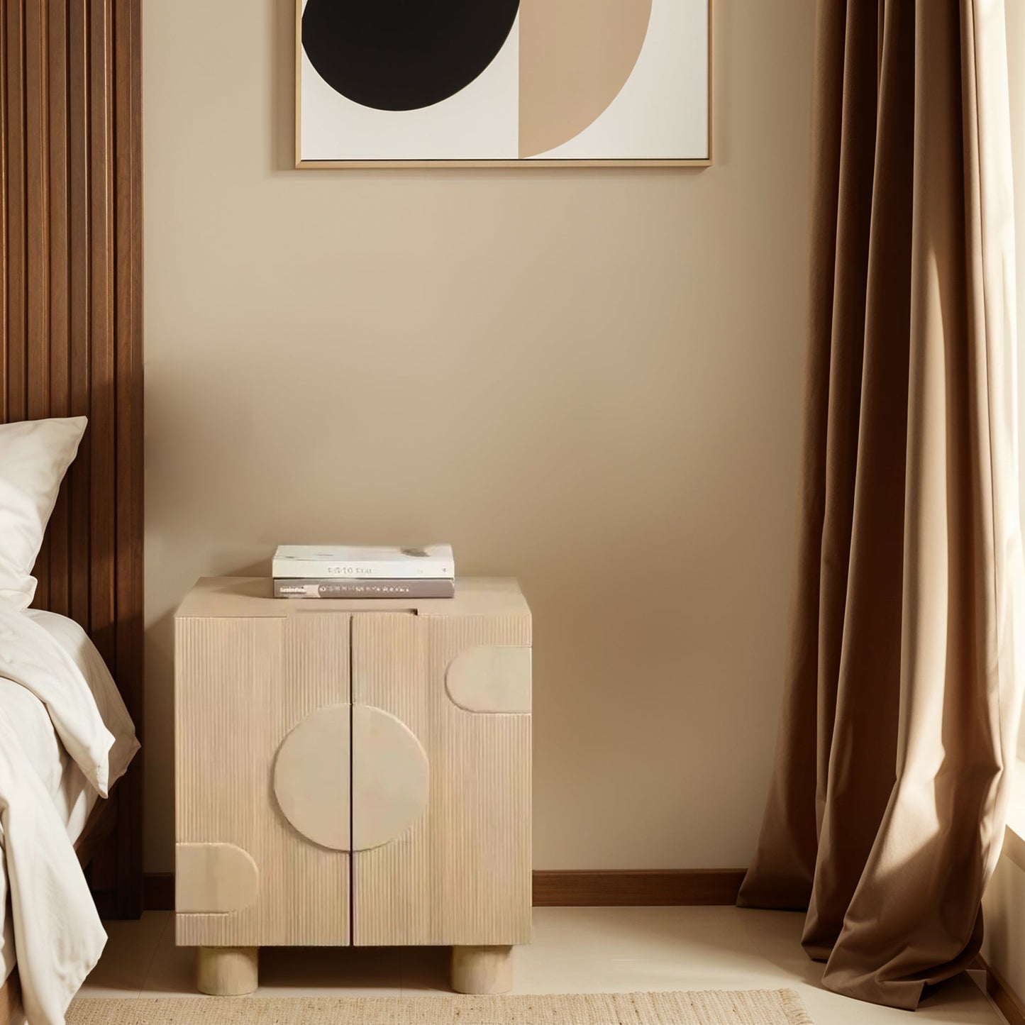 Ajmer Solid Wooden Small Sideboard