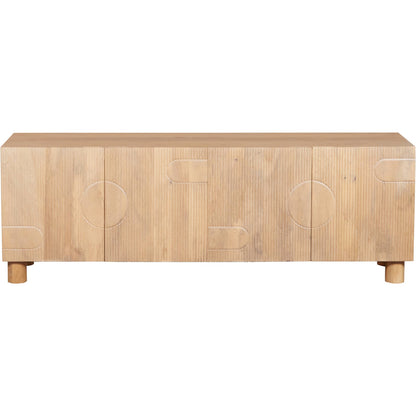 Ajmer Solid Wood Large Low Board TV Cabinet